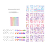 Maxbell Kids Arts and Craft Cute Keychain Guka DIY Kits for Classroom Girls Gift Rabbit 132pcs