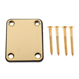Max Maxb Guitar Bass Neck Plate with Screws for Fender Strat Tele Guitar Replacement
