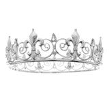 Maxbell Full Round Zinc Alloy Bridal Headwear 6'' for Halloween Prom Bride