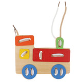 Maxbell Kids Wooden Montessori Toy Train Lacing Threading Game Educational Toy Gift