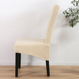 Max Polyester Stretch Chair Cover Slipcover Dining Seat Protector Creamy White