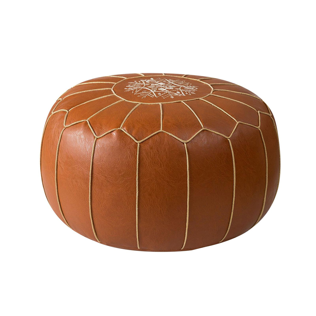 Maxbell Unstuffed Pouf Cover Foot Rest Cover Large Boho Room Decoration Cubes Color A