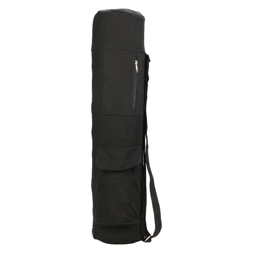Maxbell Yoga Mat Carrier Backpack Zipper Closure Shoulder Strap Multi Pockets Bag