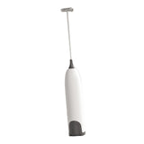 Maxbell Practical Handle Egg Beater Whisk Drink Mixer for Juice Mixer Hot Chocolate White