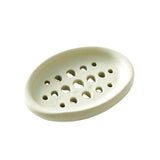 Maxbell Creative Soap Dish with Drain Hole Soap Holder for Hotel Toilet Bathroom Green