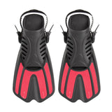 Maxbell 2x Flexible Diving Flippers Snorkel Professional for Diving Scuba Dive Beginners pink L XL