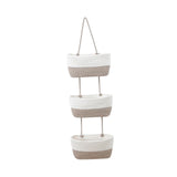 Maxbell Hanging Basket Space Saving Cotton Wall Shelf for Kids Room Bathroom Kitchen Style B