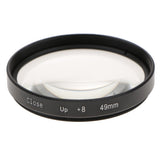 Max Close-Up +8 Macro Close Up Optic Lens Filter for DSLR Digital Cameras 49mm
