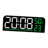 Maxbell Digital Alarm Clock Modern 12/24H Dual Alarm Settings for Dorm Bedroom Shelf Green
