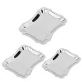 Max Stainless Steel Towel Tray Storage Dish Plate Tea Fruit Trays A Small