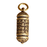 Maxbell Brass Buddha Sutra Pendant Statue for Keychains Jewelry Beads Jewelry Making Style B