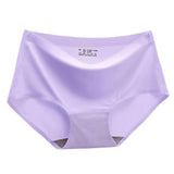 Womens Soft Invisible Seamless Mid Rise Hipster Brief Underwear Purple