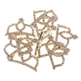 Maxbell 10Set Crown Hair Accessories Hair Clips Bridal Hair Decor Golden