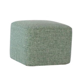 Maxbell Linen Cotton Footrest Foot Stool Cover for Living Room Accessory Durable Dark Green