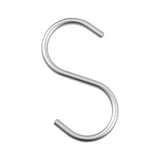 Maxbell Hanging Hook Closet Hook Organizer Aluminum Alloy Hook for Clothes Bags Cups Silver S Shaped