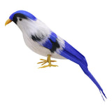 Max Artificial Feathered Bird Figurine Realistic Home Garden Decor Ornament  B