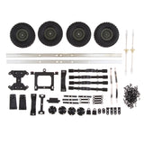 Max Maxb RC Car Trailer Chassis Assembly Kits for WPL 1/16 6WD Military Truck Parts