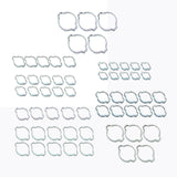 Maxbell Zinc Alloy Hose Clamp Hose Clip Assortment Clips for Agriculture Machinery