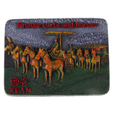 Max 1Pc Fridge Magnet Refrigerator Sticker Memo Grass Decal Soldier Horse Carts