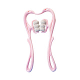 Maxbell Neck Massager Tool 6 Balls Multifunctional Handheld for Legs Elderly Men Pink