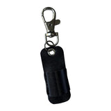 Maxbell Lanyard Pen Holder Portable PU Leather Pen Pouch Holder for Badge Pen Holder Black