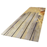 Max 3D Living Room Area Rug Runner Anti-Skid Floor Mat Carpet Seashell