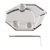 Maxbell Kickstand Enlarge Pad for Kawasaki Ninja ZX14R 11-12 GTR1400 08-11 Sliver