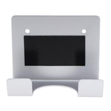 Maxbell Portable Wall Mount Hair Dryer Rack Holder w/ Hook for Universal Hair Dryer Silver