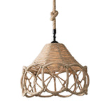 Maxbell Industrial Woven Pendant Light Classic Geometric Shape Hanging Light Fixture Style A