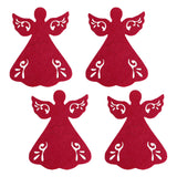 Maxbell 4x Xmas Flatware Bags Dinnerware Tableware Forks Pockets Bags for Holiday Style B