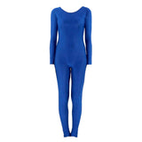 Max Adult Spandex Bodysuit Catsuit Dance Costume Stretch Unitard Blue XL