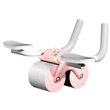 Maxbell Professional Abdominal Roller Wheel Body Building Elbow Support Ab Exerciser Pink
