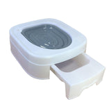 Maxbell Urinal Seat Litter Box Tray Litter Pan Trainer Kitty Cat Toilet Training Gray