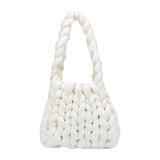Maxbell Chunky Yarn Household Durable for Blanket DIY Tote Making Cushion Crocheting white