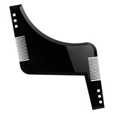 Maxbell Double-sided Beard Comb Facial Hair Trimming Shaping Template Tools Black