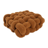 Maxbell Modern Knot Cushion Soft Mat Creative Throw Pillows for Cafe Bedroom Decor Dark Brown