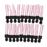 Max 20 Pieces Metal Zipper Puller with Webbing Cord for Sportwear White