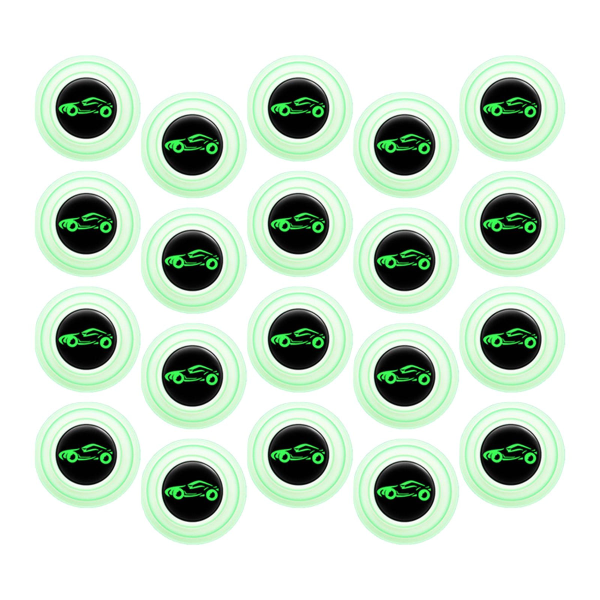 Maxbell 20Pcs Car Door Anti Collision Gasket Decoration Accessory for Truck SUV With sign luminous