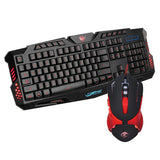 Maxbell Wired Gaming Mouse Keyboard Combo Fashion LED Backlit Keyboard and Mouse Set