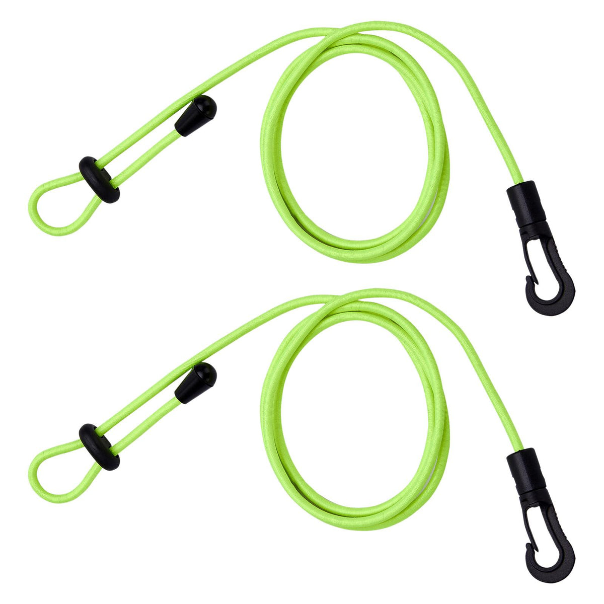 Maxbell 2Pcs Kayak Safety Rod Leash Rope Tie Down Rope Sturdy Easily Install Elastic