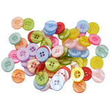 Maxbell 100x resin buttons Round 4-holes sewing scrapbooking crafts accessories 15mm