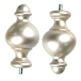 Maxbell 2x Curtain Rod Finials Accessories 9/16 inch for Bathroom Living room