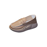 Maxbell Casual Women Shoes Comfortable Slip On Soft for Indoor Outdoor Walking Khaki 40