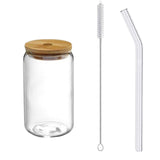 Maxbell Bubble Tea Cup Beer Glasses with Lid and Straw for Cocktail Whisky 350ml
