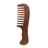 Maxbell Handmade No Static Natural Green Sandalwood Massage Comb Hair Detangler Wide Teeth