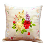 Maxbell Maxbell Embroidery Pillow Covers Kit Sewing Craft Floral Pattern for Wedding Bedroom Option 3