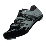 Maxbell Men Road Cycling Shoes Bike Bicycle Biking Shoe Sneaker Wide Feet Gray  44