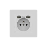 Maxbell Maxbell Wall USB Power Socket Charging Port Socket with USB for Household Appliances White