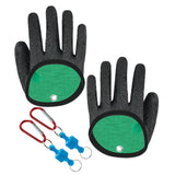 Maxbell Fishing Gloves Puncture Resistant Catch Fish Fish Landing Glove Fisherman Black ABS Hook