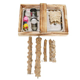 Maxbell Bird Playground Cockatiel Bird Toy Parrot Playstand for Canaries Macaw Finch
